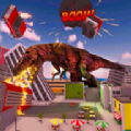 恐龍摧毀城市