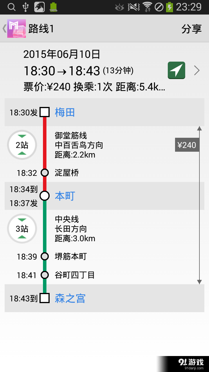 大阪地鐵通3