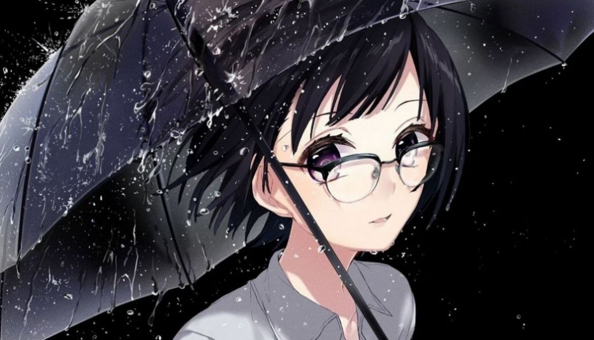 下雨天一個小男孩給女孩錢動圖圖片大全分享1