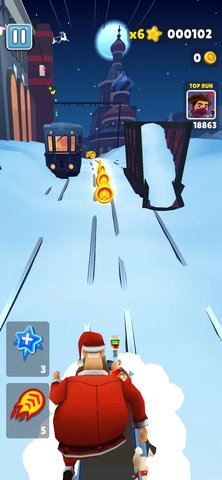 地鐵跑酷雪地地圖（Subway Surf）3