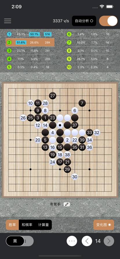 智子五子棋蘋果版2