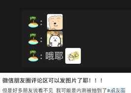 微信朋友圈評(píng)論能否發(fā)圖片