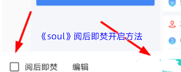 soul閱后即焚怎么開(kāi)啟