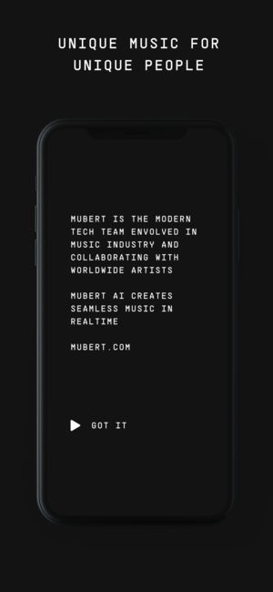 Mubert AI音乐流2