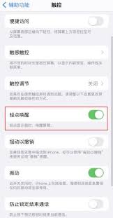 iPhone轻点唤醒功能失效