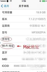 如何在苹果iPhone上查找MAC地址