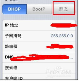 苹果手机更改网络IP地址
