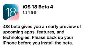 iOS18beta4正式发布！