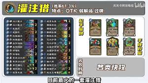 炉石传说低成本灌注猎卡组怎么搭配