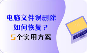 电脑不小心删除的文件怎么找回