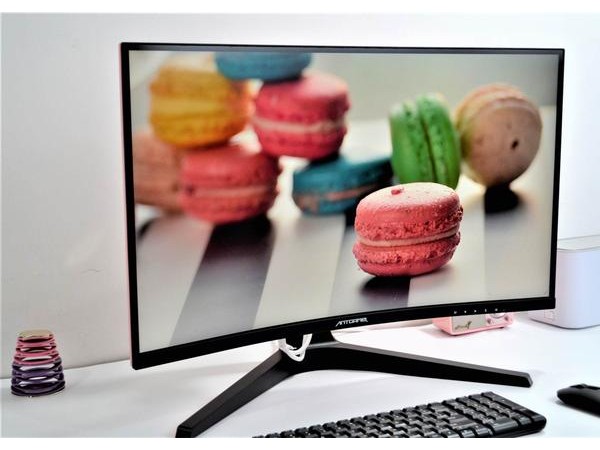 最新ANT27TQC梦幻粉显示器开箱评测 优秀的色彩表现和专业的电竞显示器配置